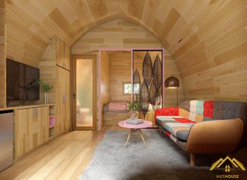 Nội thất của bungalow được thiết kế khá đơn giản Nội thất của bungalow được thiết kế khá đơn giản